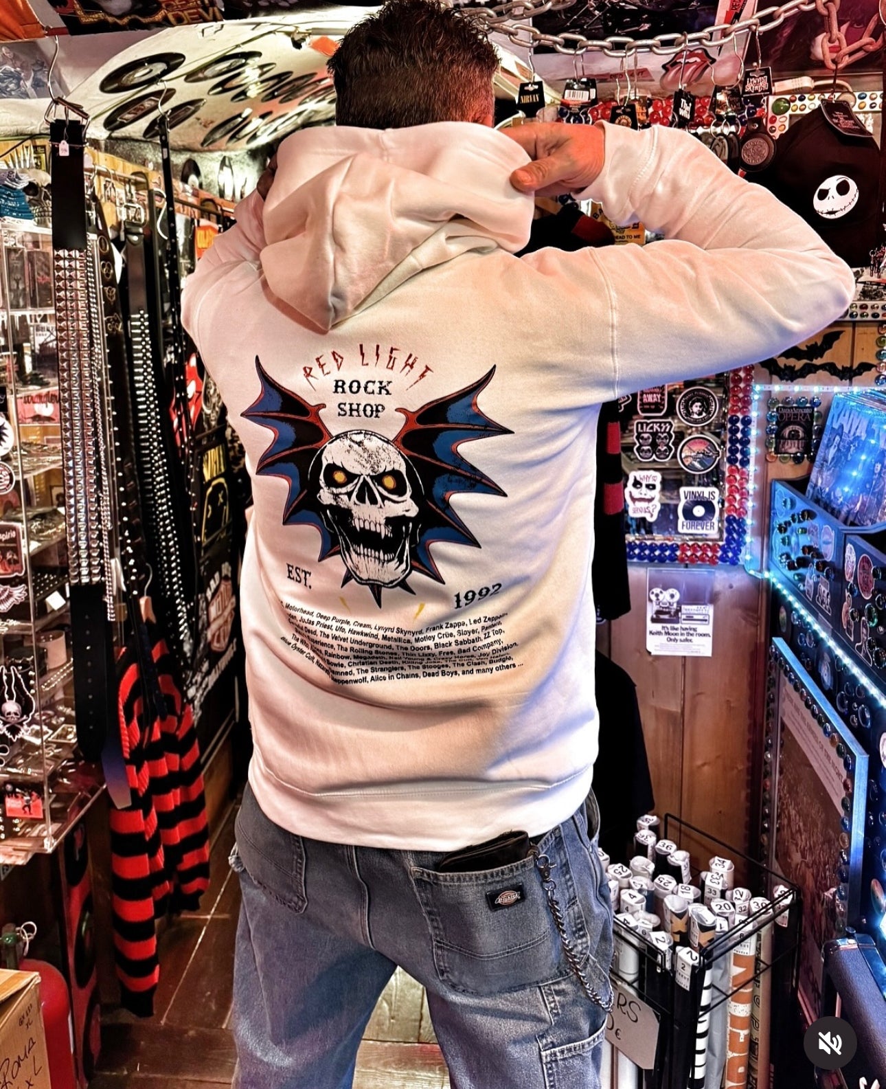 RED ⚡︎ LIGHT - WHITE - HOODIE